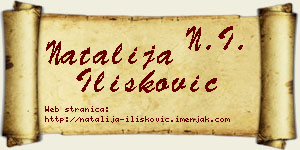 Natalija Ilišković vizit kartica
